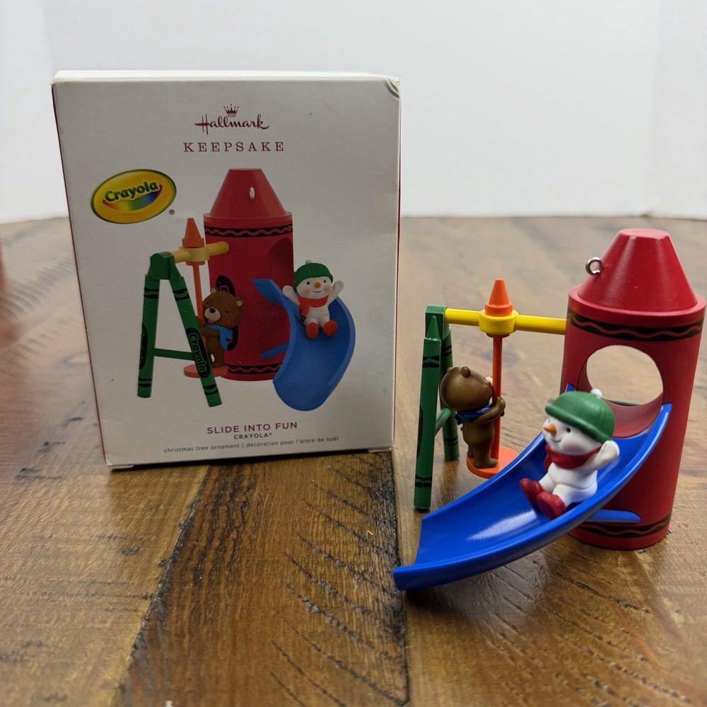 Hallmark Keepsake 2019 Crayola Slide Into Fun Ornament